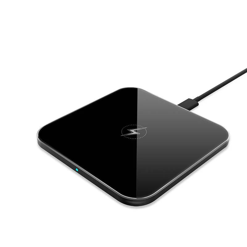 Universal 15W Metal Universal Ultra Slim Wireless Charging Pad( Black)