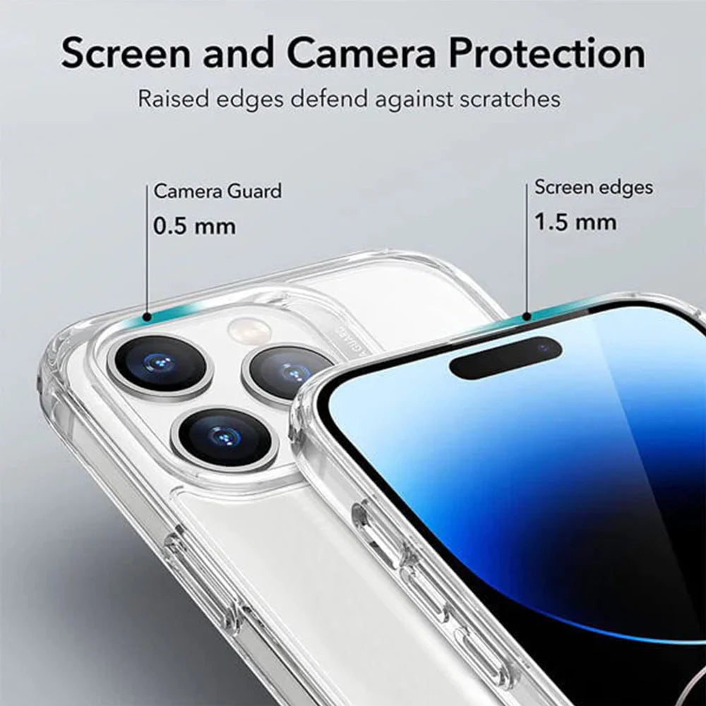 Phonix Shockproof Durable Case For iPhone 15 Pro Max Clear Rock Shockproof Case