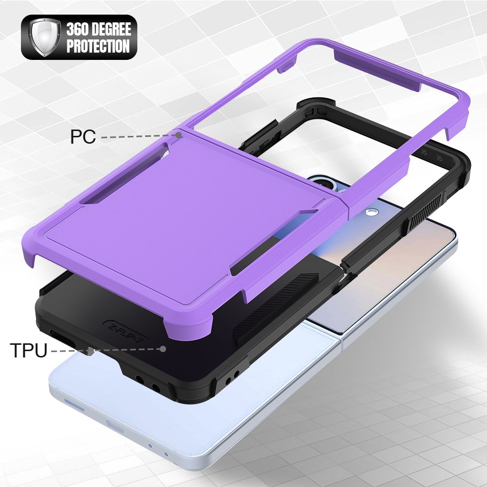 Samsung Galaxy Z Flip 5 BLACKTECH Commuter - Purple