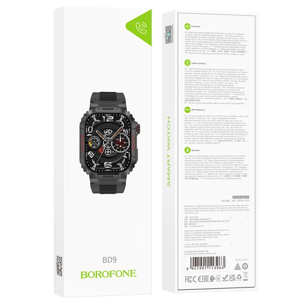 BOROFONE BD9 Smart sports watch(call version) - black