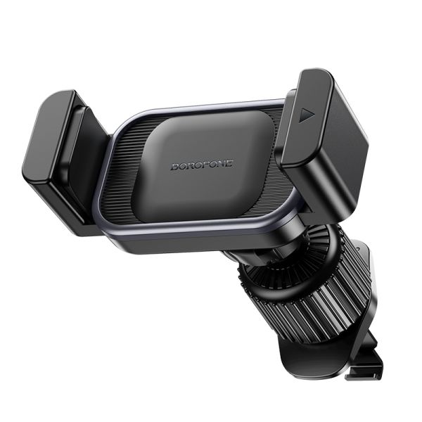 BOROFONE BH106 Ascend pull clip car holder(air outlet) - black metal gray