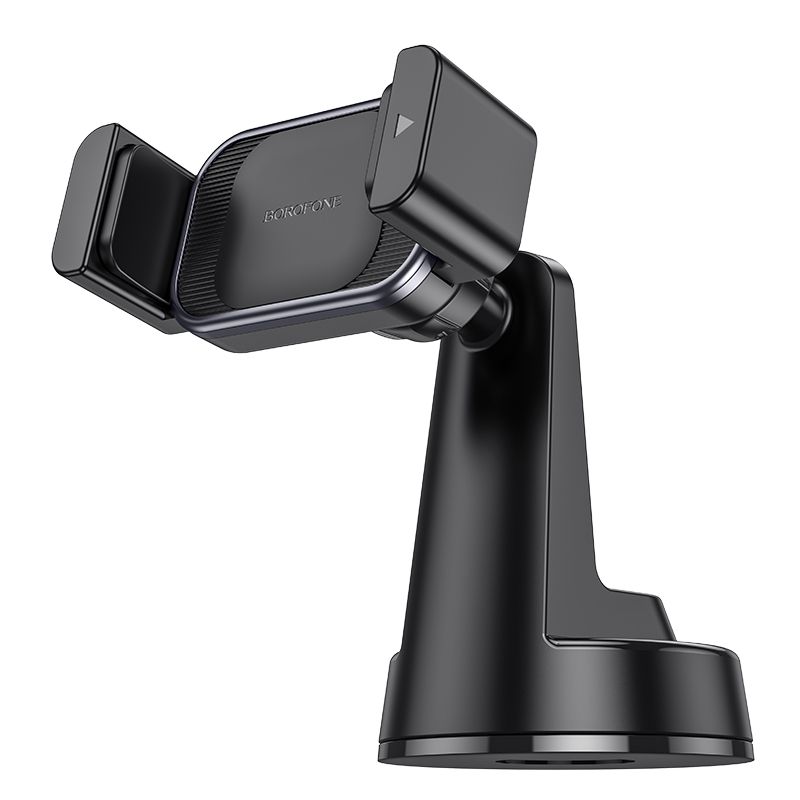 BOROFONE BH107 Ascend pull clip car holder(center console) - black metal gray
