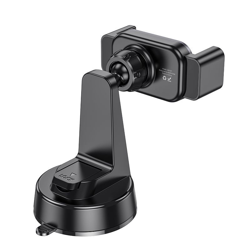 BOROFONE BH107 Ascend pull clip car holder(center console) - black metal gray