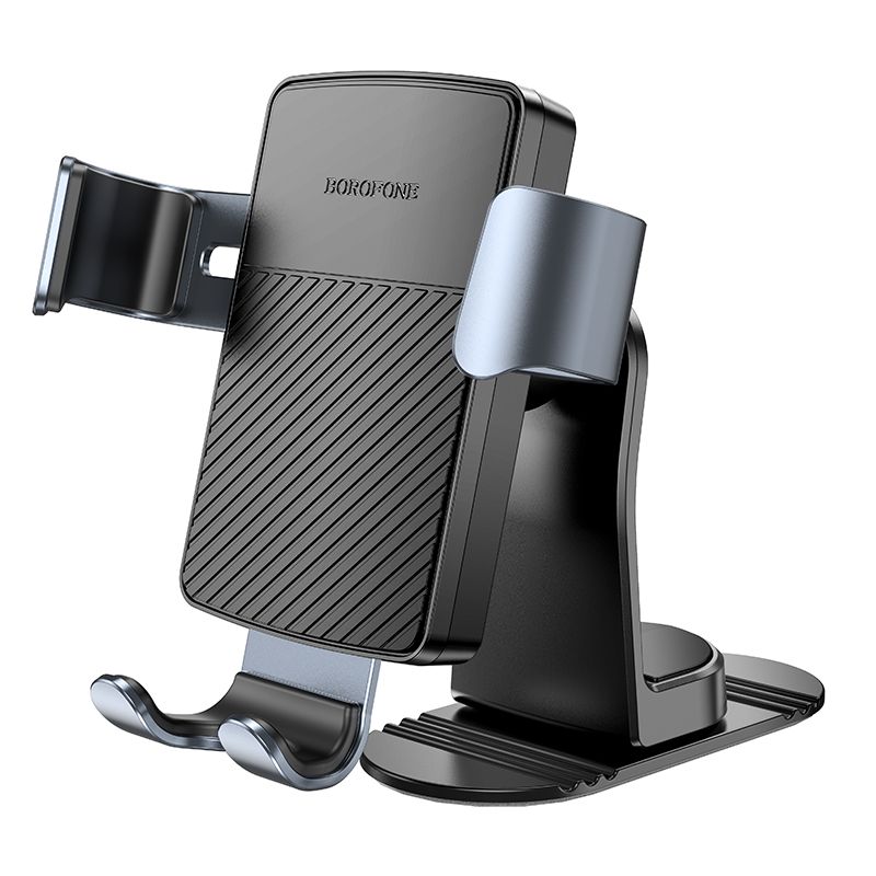 BOROFONE BH119 Refined gravity car holder(center console) - black metal gray