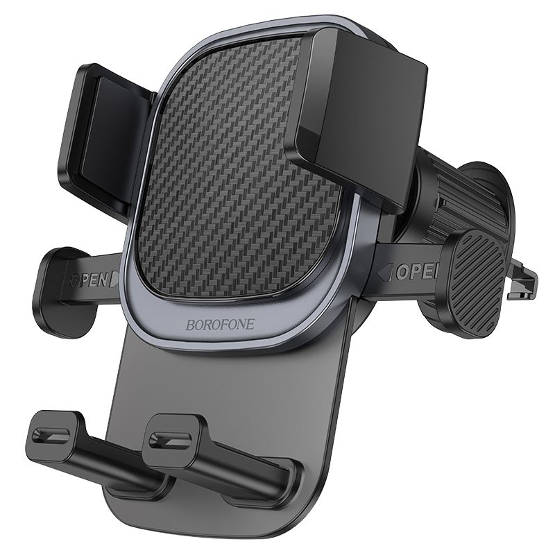 BOROFONE BH120 Delightful one-button car holder(air outlet) - black gray