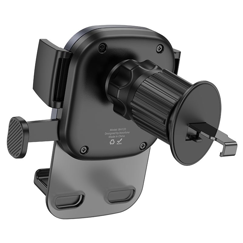 BOROFONE BH120 Delightful one-button car holder(air outlet) - black gray