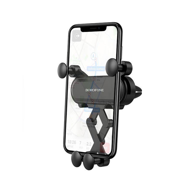 BOROFONE BH19 Eddie air outlet gravity in-car holder - black