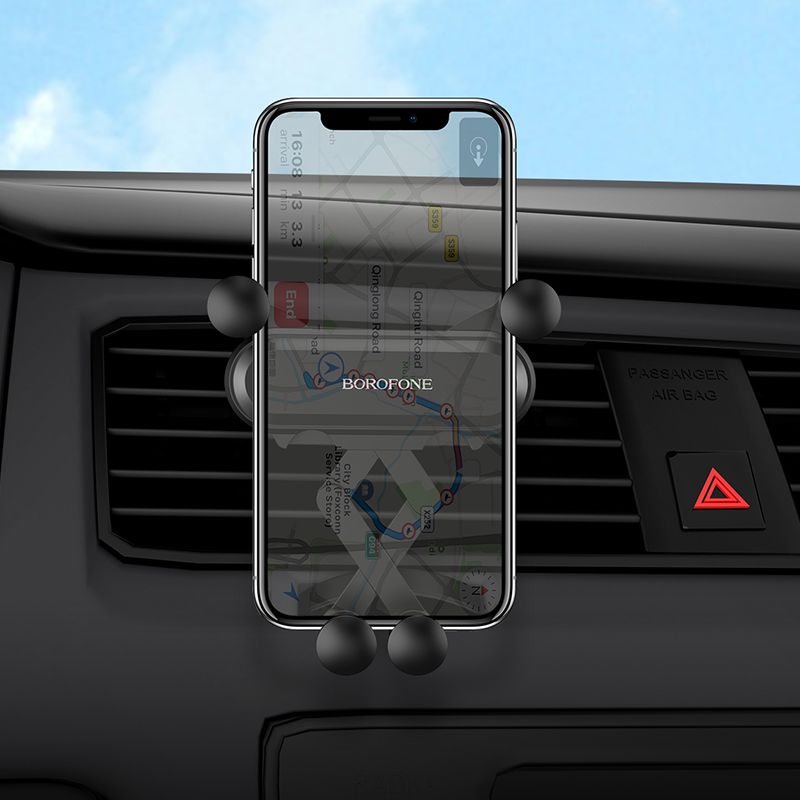 BOROFONE BH19 Eddie air outlet gravity in-car holder - black