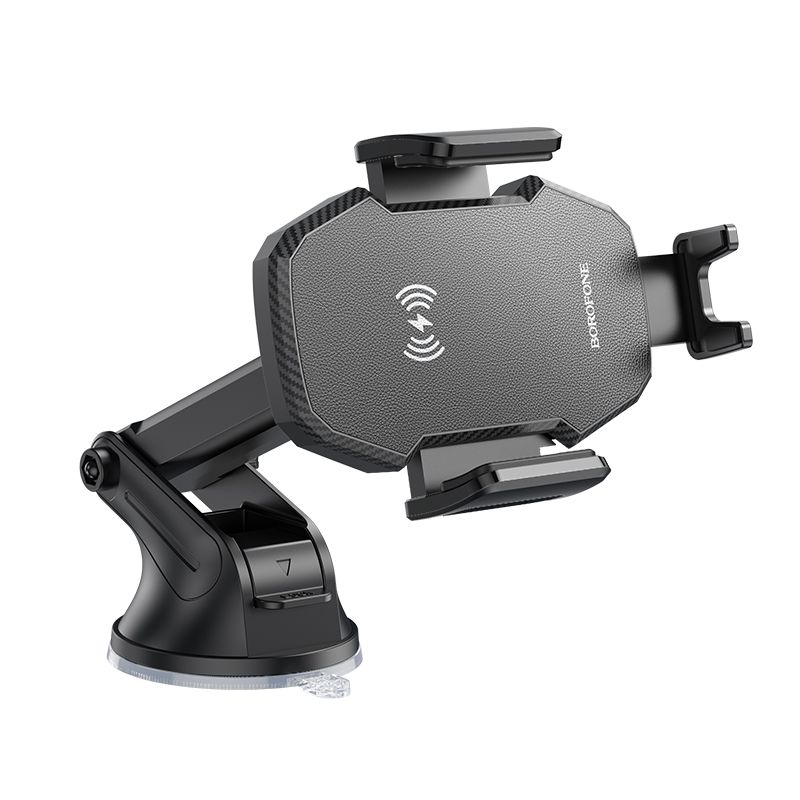 BOROFONE BH214 Adelante wireless fast charging car holder(center console) - black