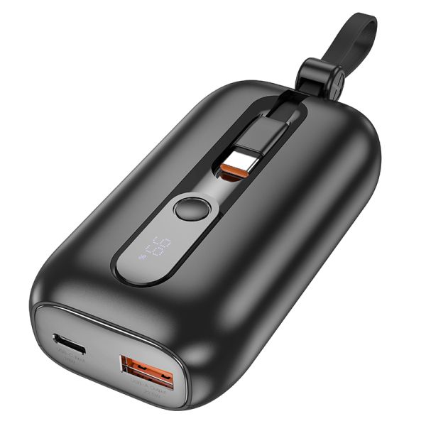 BOROFONE BJ46 Lord 22.5W+PD20W fully compatible power bank with digital display and cable(10000mAh) - black