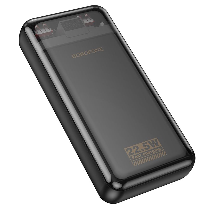 BOROFONE BJ52A Power 22.5W+PD20W fully compatible power bank with digital display(20000mAh) - black
