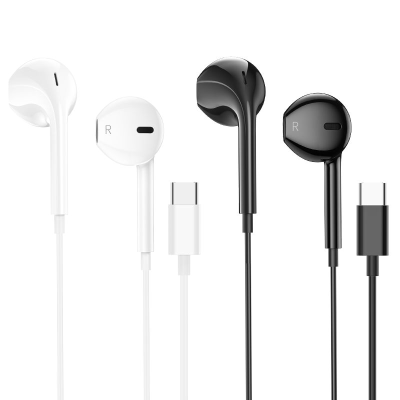 BOROFONE BM80 Magnificent Type-C wire-controlled digital earphones with microphone - white