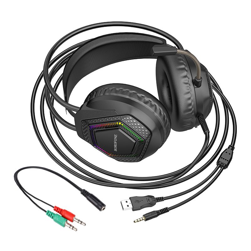 BOROFONE BO105 Thunder gaming headphones - black