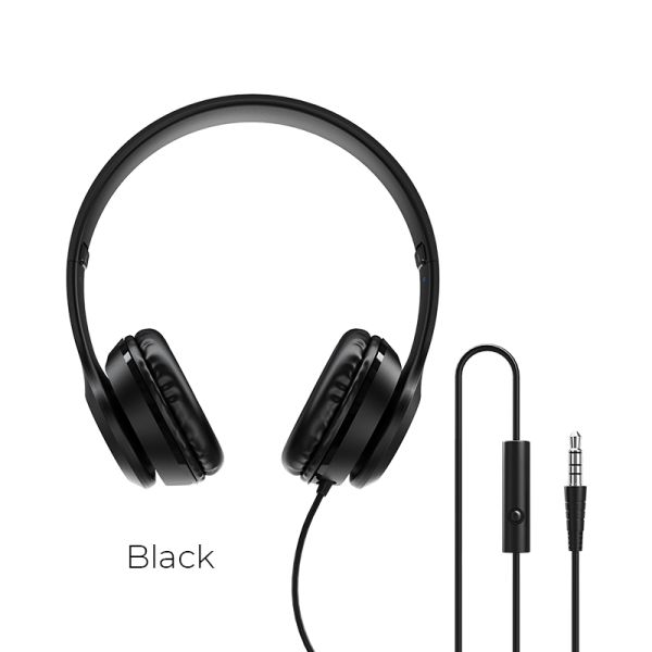 BOROFONE BO5 Star sound wired headphones - black