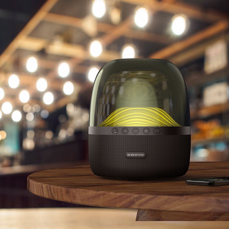 BOROFONE BP8 Glazed colorful luminous BT speaker - black