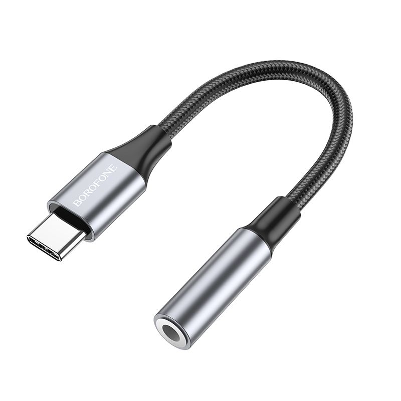 BOROFONE BV16 Type-C to 3.5mm digital audio converter - metal gray