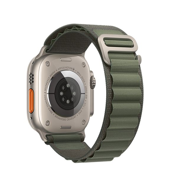 Apple Watch 44 / 45 / 46 / 49mm hoco. iWatch WA13 Original series alpine loop nylon strap - green