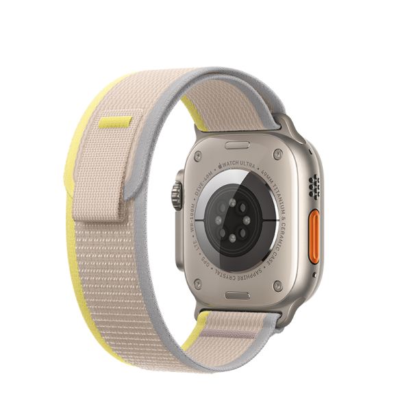 Apple Watch 38 / 40 / 41 / 42mm hoco. iWatch WA14 Original series nylon strap - yellow with white