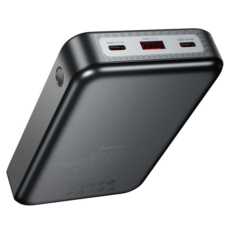 hoco. Q30A Fast charge 130W power bank 20000mAh - metal gray