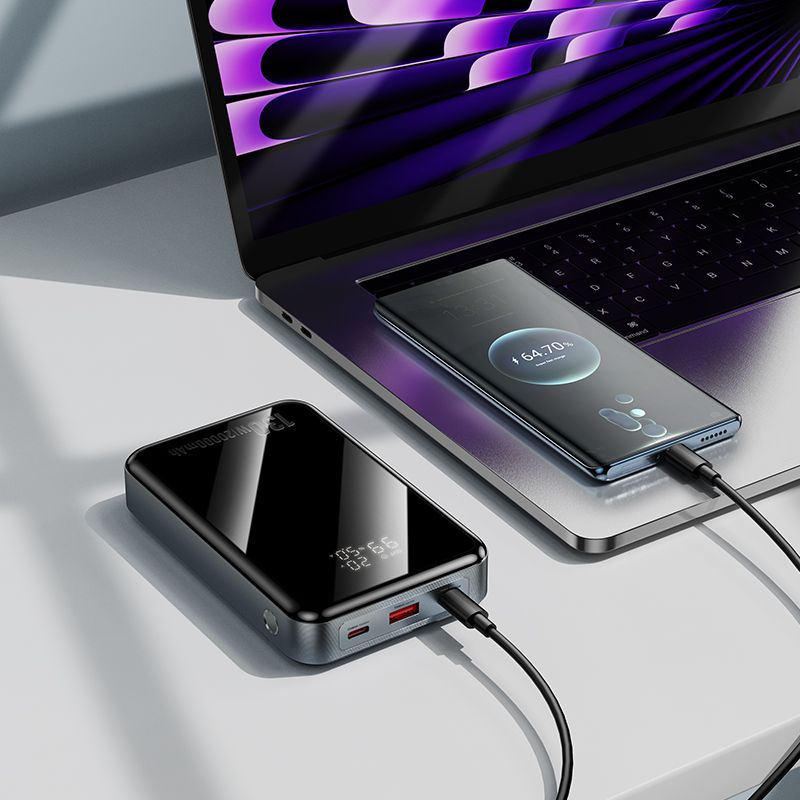 hoco. Q30A Fast charge 130W power bank 20000mAh - metal gray