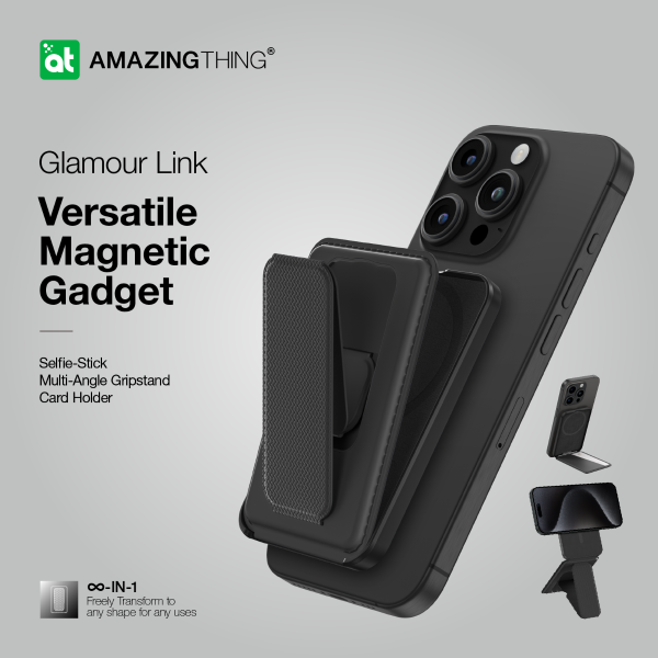 AMAZINGTHING Travel Mag Fold Pro Omnilink (MagSafe Compatible) - Black