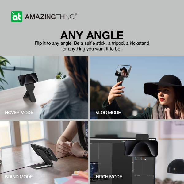 AMAZINGTHING Travel Mag Fold Pro Omnilink (MagSafe Compatible) - Black