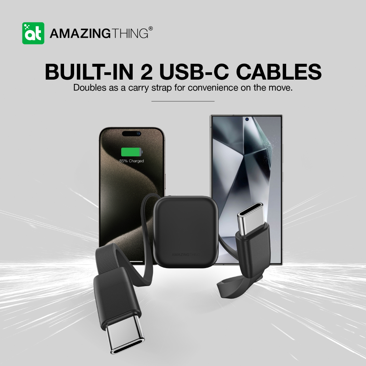 AMAZINGTHING THUNDER GO 10000mAh Power Bank - Black