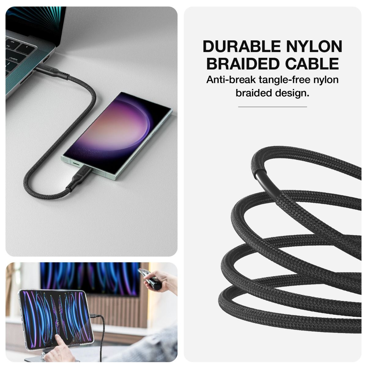 AMAZINGTHING 120cm Thunder Pro 240W C to C USB 3.2 Gen2 Cable - Black