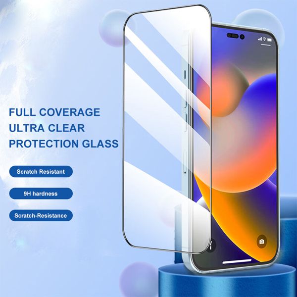 **10pcs/box** - iPhone 17 Pro Max LITO D13 HD PRO Clear Full Glass Full Glue-ESD Glue - Black