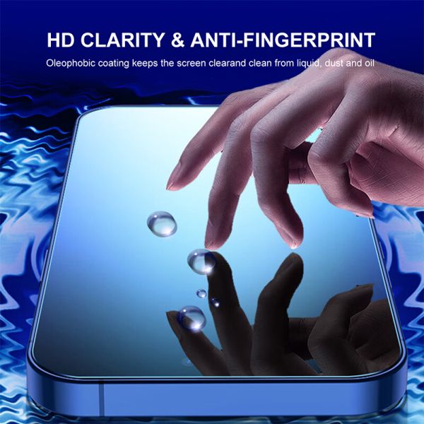 **10pcs/box** - iPhone 17 Pro Max LITO D13 HD PRO Clear Full Glass Full Glue-ESD Glue - Black