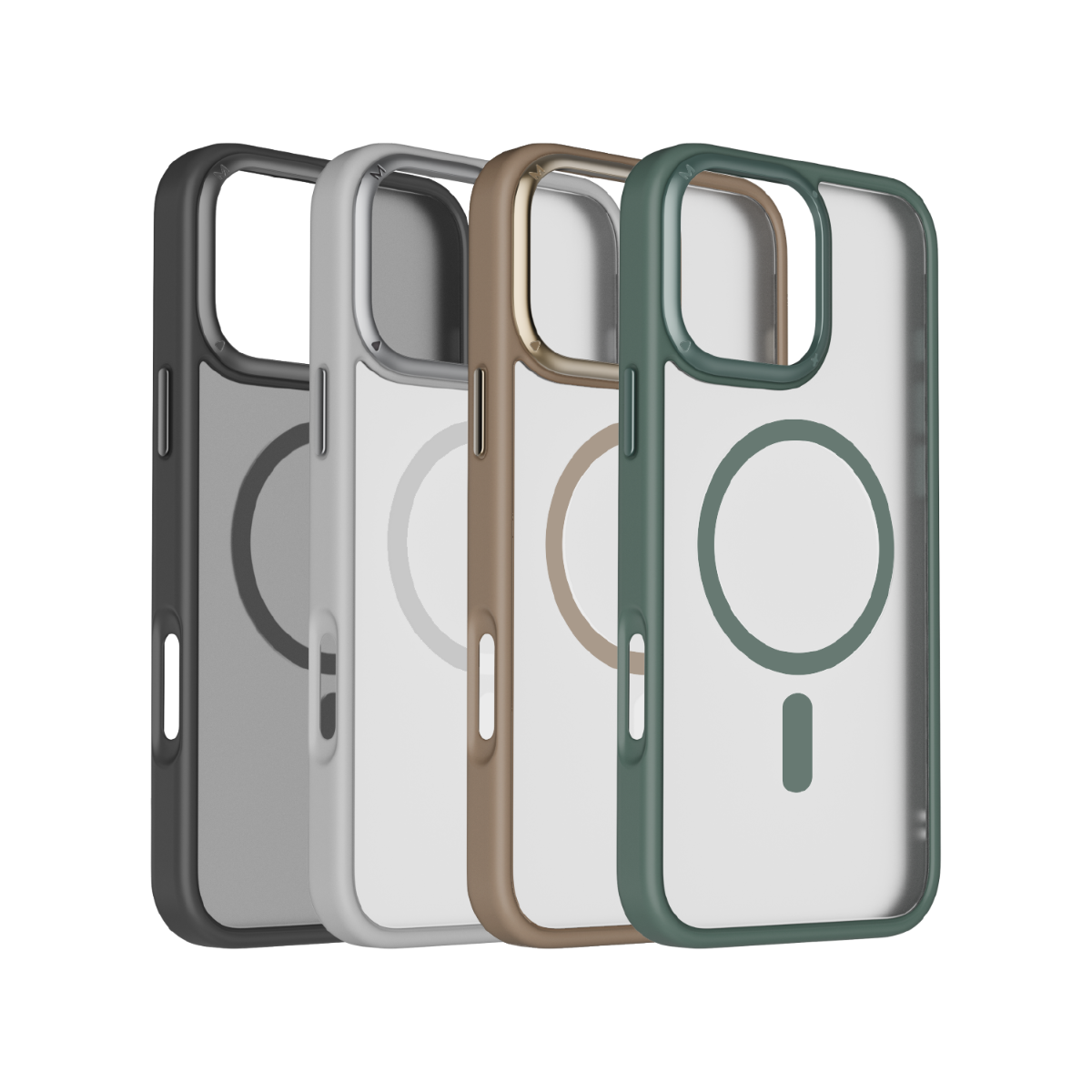 iPhone 16 Pro Max Momax Hybrid Mag Case (MagSafe Compatible) - Grey