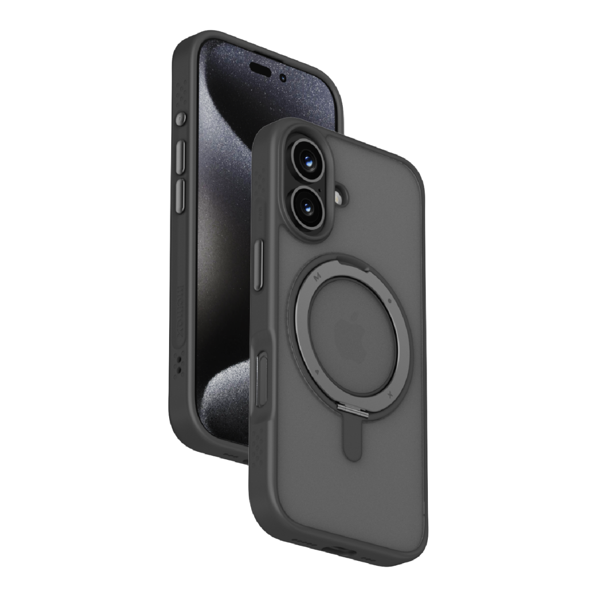 iPhone 16 Plus Momax Roller Mag Case (MagSafe Compatible) - Black
