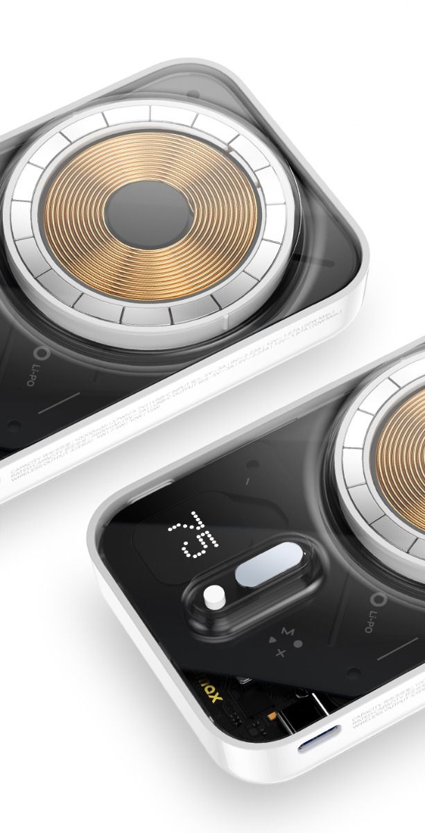 Momax 1-power flow pro 10000mah Mag Wireless Battery Pack Stand (MagSafe Compatible) - White