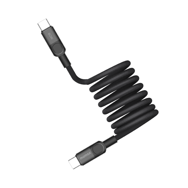 Momax Mag.Link Magnetic USB-C to USB-C cable 60w 2M - Black