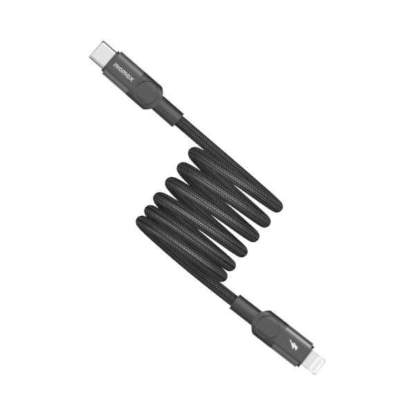Momax Mag.Link Magnetic USB-C to Lightning Cable 60W Up to 1m - black