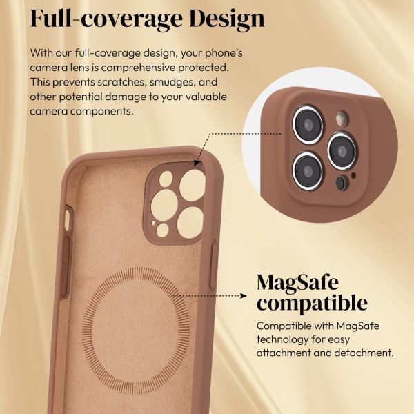 iPhone 16 Simply Roar Hyper Silicone Case (Magnetic Compatible) - Light Brown