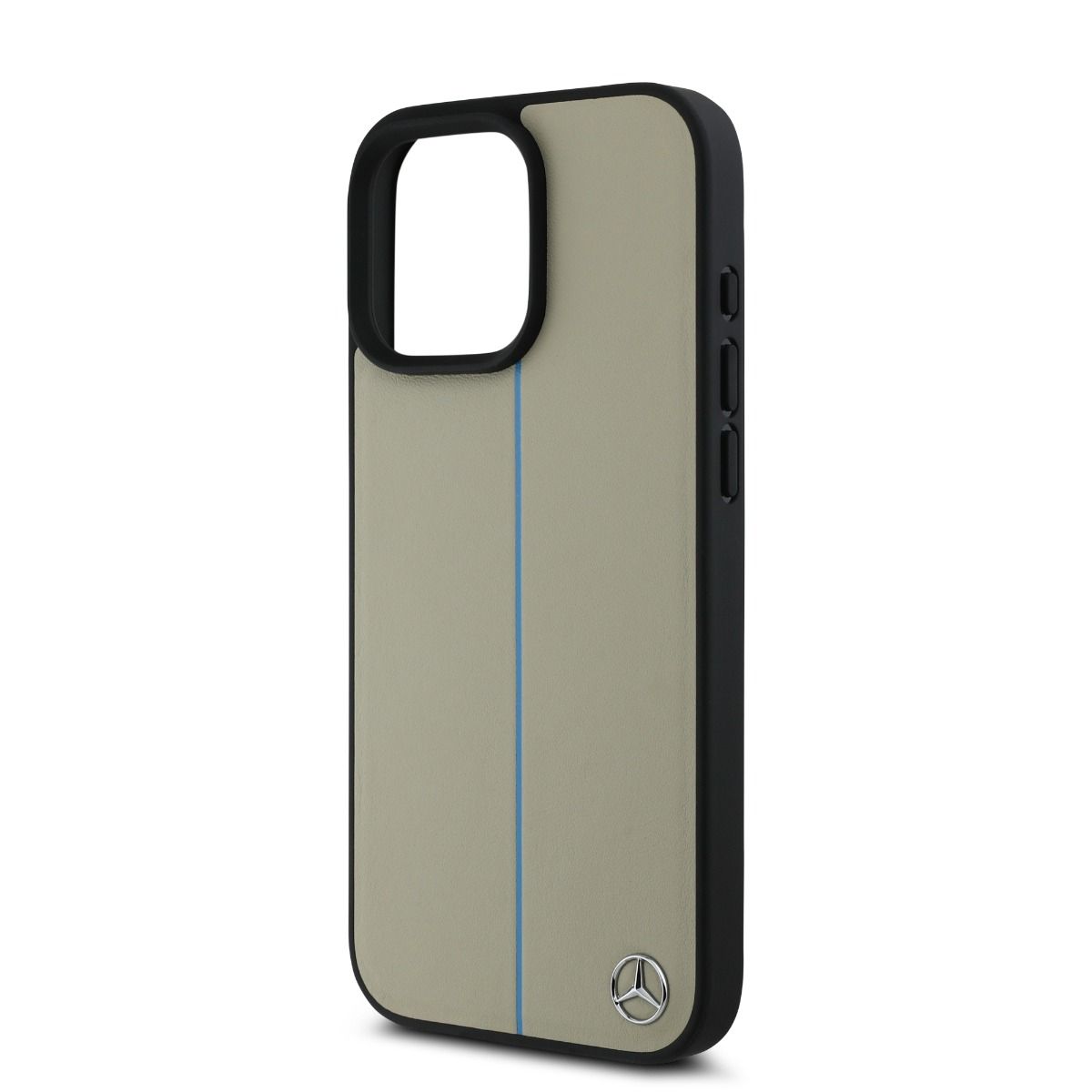 iPhone 16 Pro Max Mercedes-Benz HC BLUE LINE LEATHER (MagSafe Compatible) - Beige