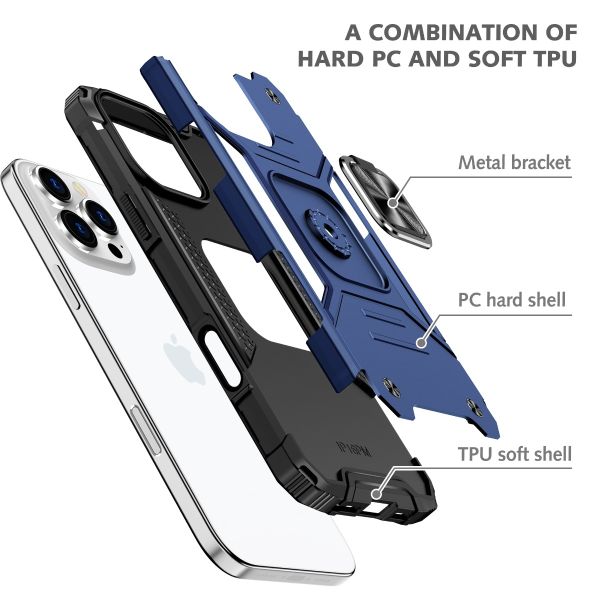 iPhone 14 Pro BLACKTECH Robot Magnetic - Navy