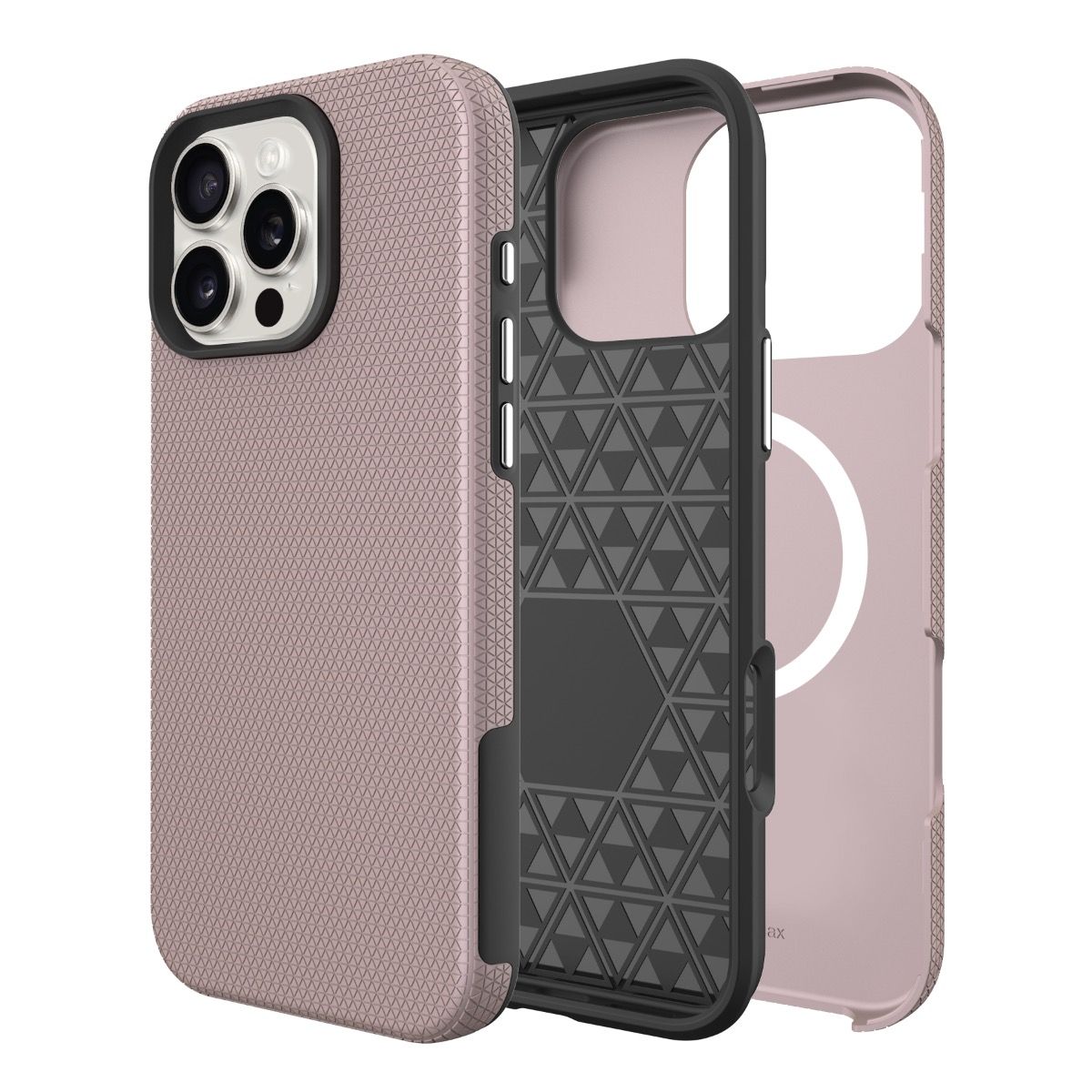 Samsung Galaxy S24 / S25 BLACKTECH Triangle Armor (MagSafe Compatible) - Rose Gold