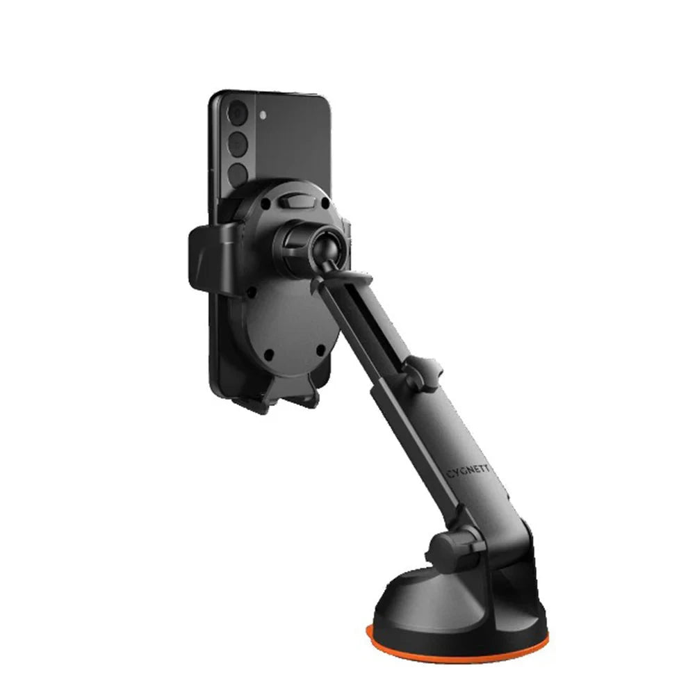 Cygnett EasyMount Car Window Rigid Mount Extend Arm with Wireless Charger