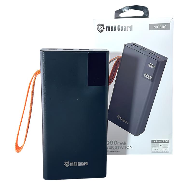 Maxguard 30000 Mah Power Bank 3USB+2Type-C