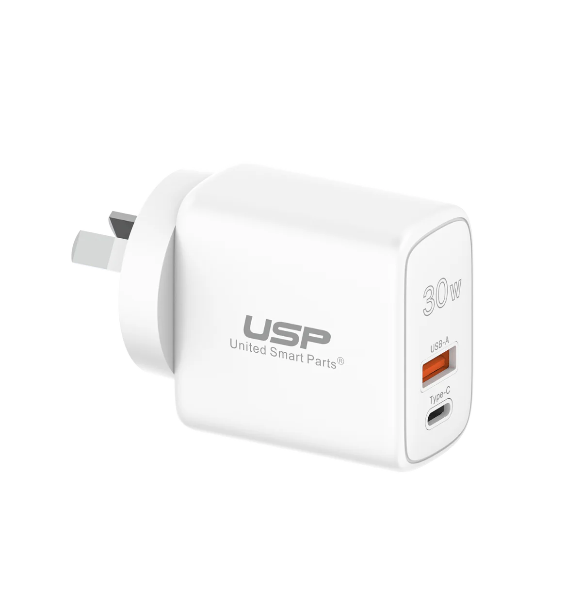 Power Adapter 30W USB A + TYPE C PD Quick Wall Charger USP