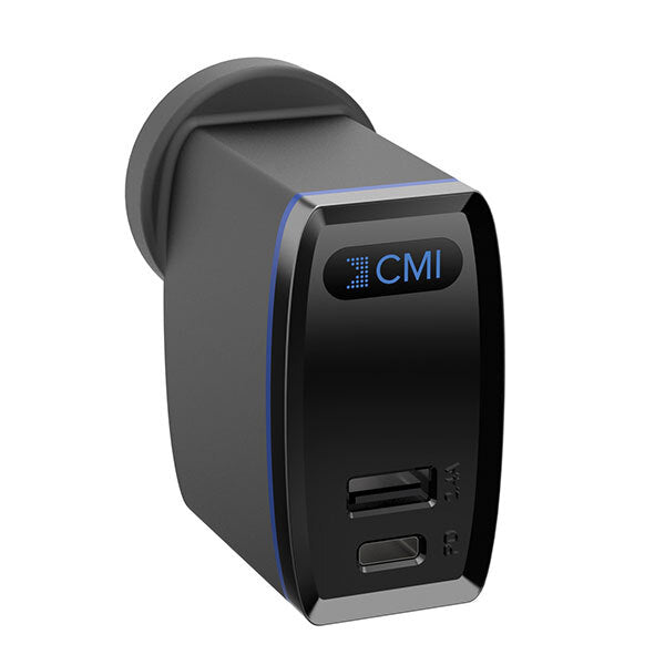 For SmartPhones Power Adapter Charger With Dual Port USB - A & USB - C Charger