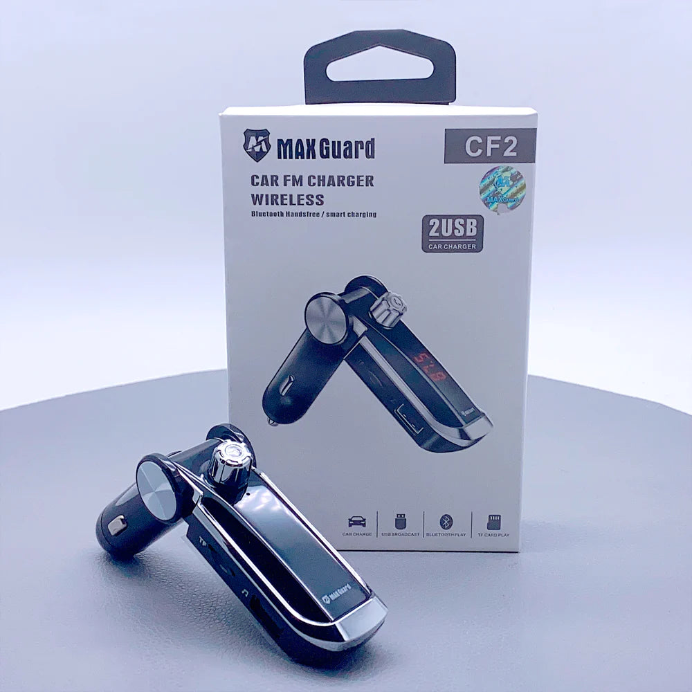 Car Charger 2 USB-A port Maxguard Wireless Bluetooth Broadcasting FM