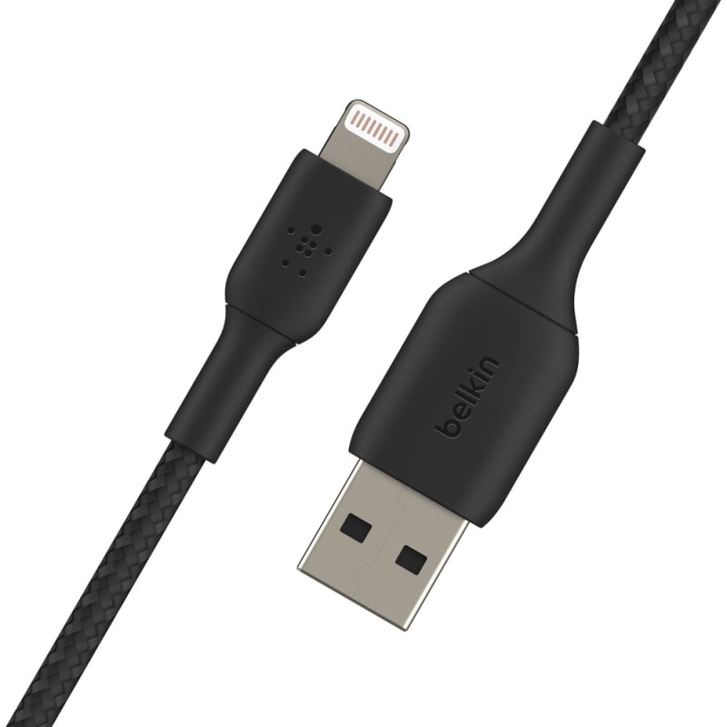 Belkin BoostCharge Lightning to USB-A 2M Cable For Apple Devices - Black
