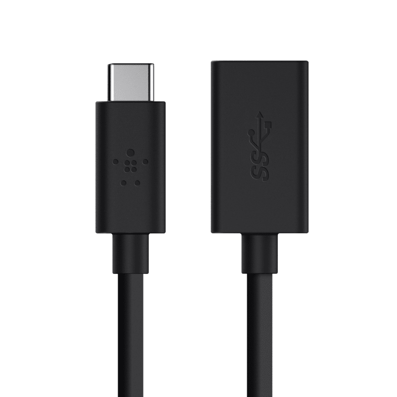 Belkin USB 3.0 USB-C to USB A Adapter Universally compatible - Black