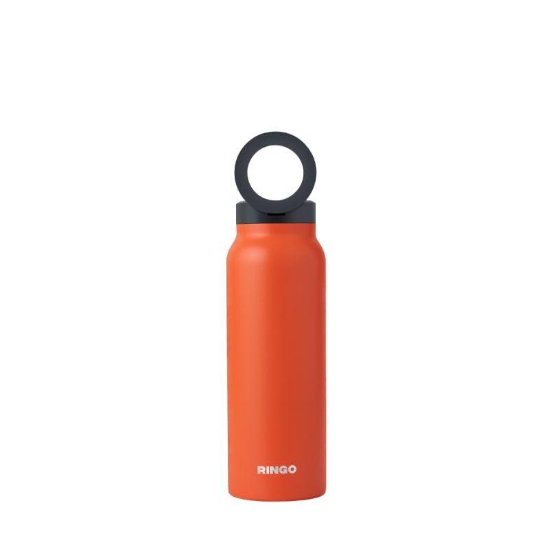 Ringo Water Bottle with Magnetic Phone Mount - Orange 710ml (24oz)