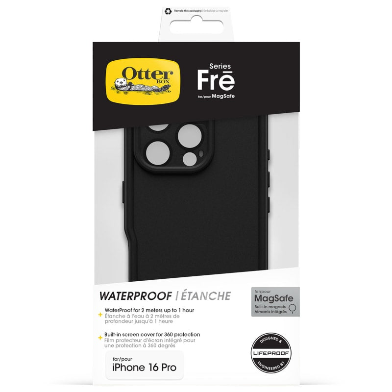 OtterBox Fre MagSafe Case For iPhone 16 Pro - Black