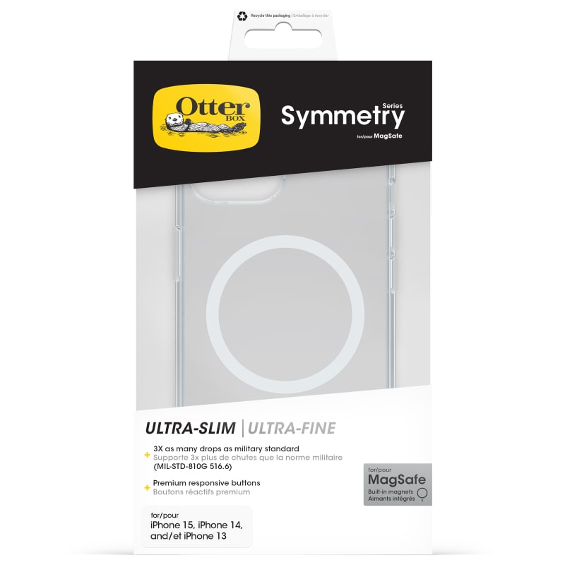 OtterBox Symmetry Magsafe Case For iPhone 16e/15/14/13 - Clear