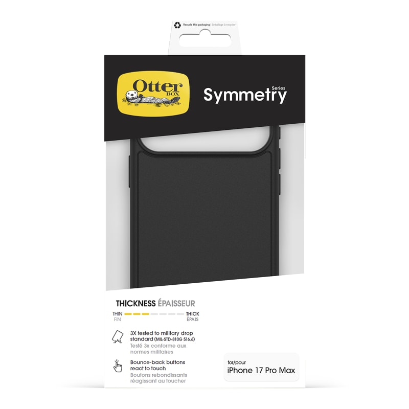 OtterBox Symmetry MagSafe Case with Camera Control For iPhone 17 Pro Max - Black